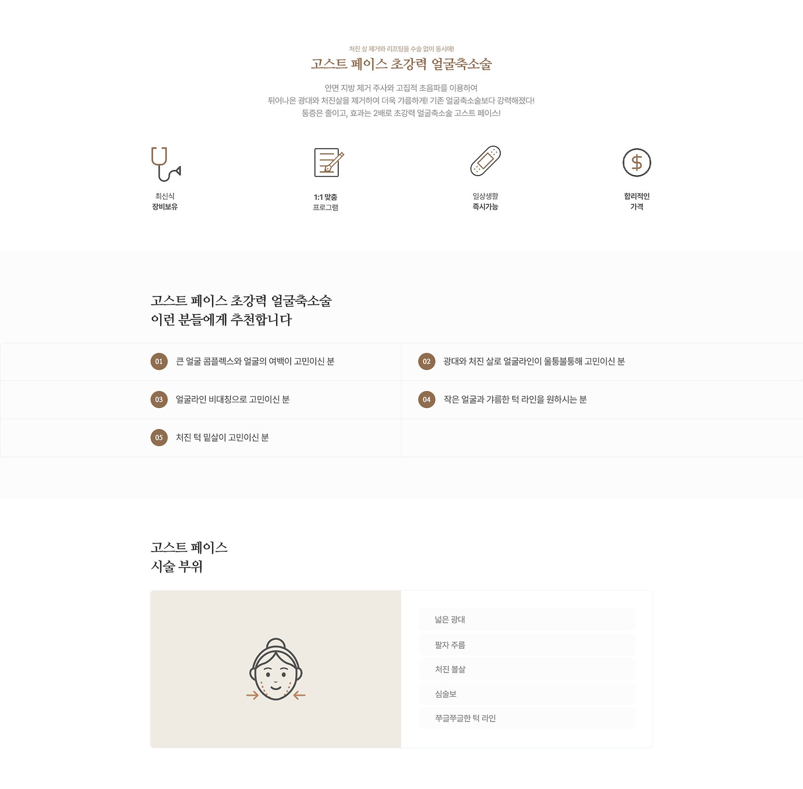 Source detail board for the ghost face facial contouring page